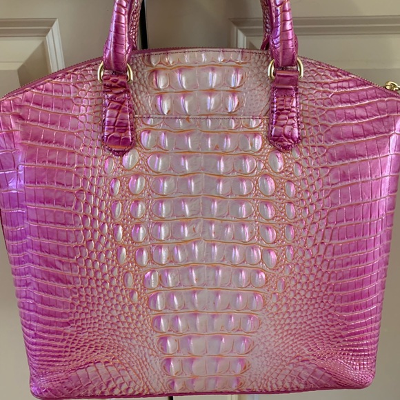 Brahmin Peony Ombré Large Duxbury Satchel - Picture 2 of 5